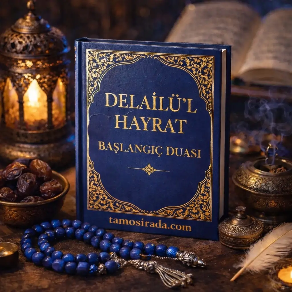 Delailü’l Hayrat Başlangıç Duası kitap kapağı tasarımı