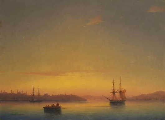 Ivan Aivazovsky, Istanbul (Konstantinopolis), Şafakta görseli