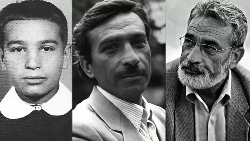 İsmet Özel'in çocukluk, gençlik ve şimdiki halinin fotoğrafı